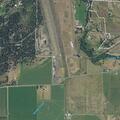 Male suffering heat-related illness from fire at airport