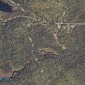 Road blocked by downed line on Painted Rock Road
