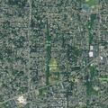 Debris cleanup in westbound lanes on Farmington Road