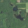 Brush fire spreading uphill in Woodboro