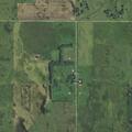 Hay bale fire at rural Cogswell address