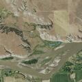 New grass fire near Captain Clark fishing access