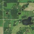 Excavator on fire in field near Clitherall