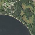 Speedboat sunk by dock at Nisswa rental property