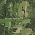 Male fell off tractor and is stuck in field