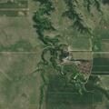 Grass and grain stubble fire at rural property