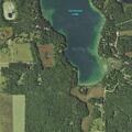 Brush piles burning on private property
