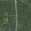 Woman with large cut on lower leg at county highway