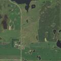 Grass fire in field near Wing, North Dakota
