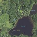 Lithium battery burning in fire pit at Dark Lake home