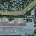 Woman needs lift assist after fall at Life Med Hangar