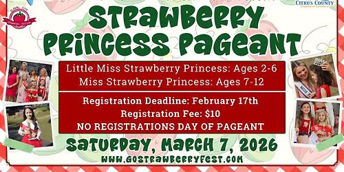 2026 Strawberry Princess Pageants | NewsBreak