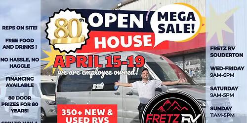 Fretz RV's 80th Anniversary Open House & RV Sale | NewsBreak