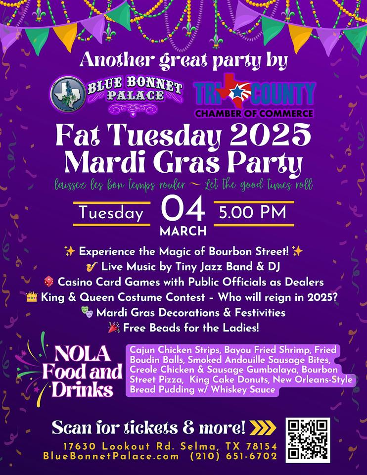 Fat Tuesday 2025 Mardi Gras Party! NewsBreak