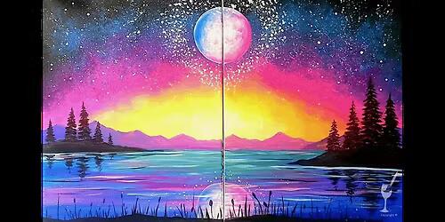 Moonlit Mountain Under Stars - Paint and Sip in Houston | Classpop ...
