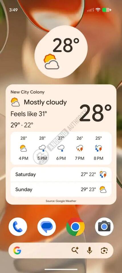 Pixel Weather Update Adds a One-Tap Refresh Button to the Home Screen ...