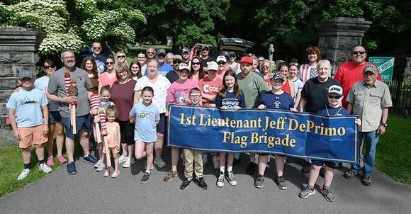 Flag brigade readies West Pittston Cemetery for Memorial Day