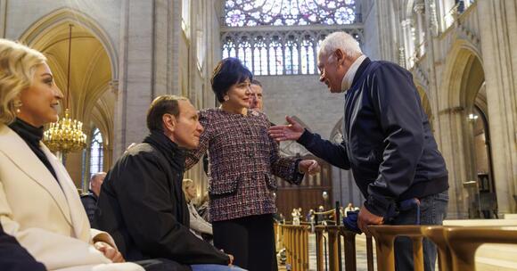 Jeff Landry, Gayle Benson attend Mass at Notre Dame in Paris with an eye on St. Louis Cathedral