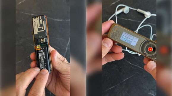 A Vintage Nokia 7380 Phone With No Screen or Keypad Gets a Close-Up SIM ...