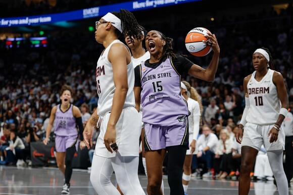 Lineup switch by coach Natalie Nakase works out as Valkyries even WNBA Finals series with Dream at 2