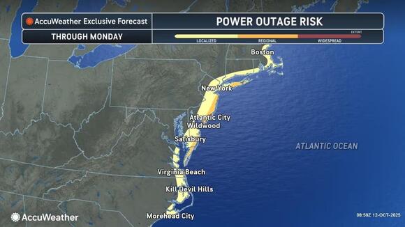 East Coast Power Outage Map Power Restored Following Outages Across