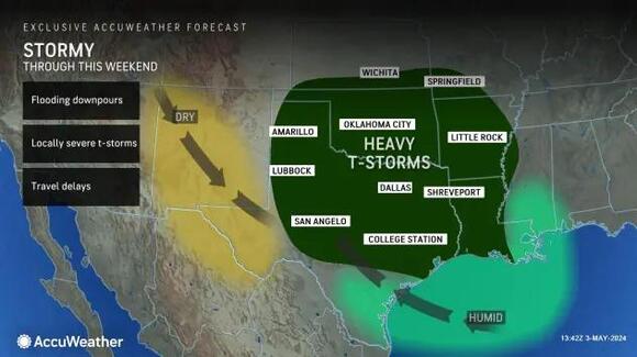 Severe storms to continue to rattle, flood parts of central US through ...