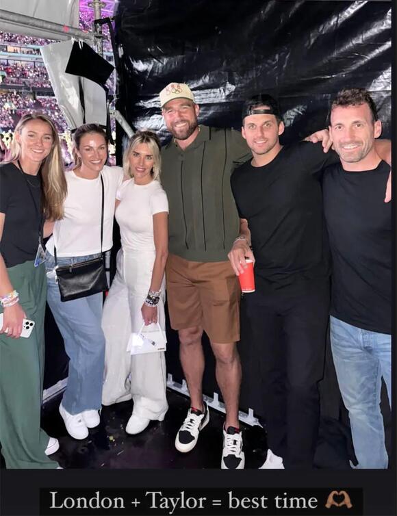 Erin Andrews, Charissa Thompson party with Travis Kelce at Taylor Swift