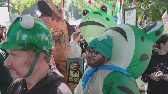 Portland Frog temporarily ordered to stay away from ICE facility ...