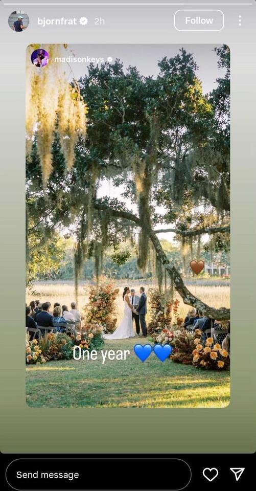 Madison Keys and Her Husband Bjorn Fratangelo Sent Heartfelt Reactions ...