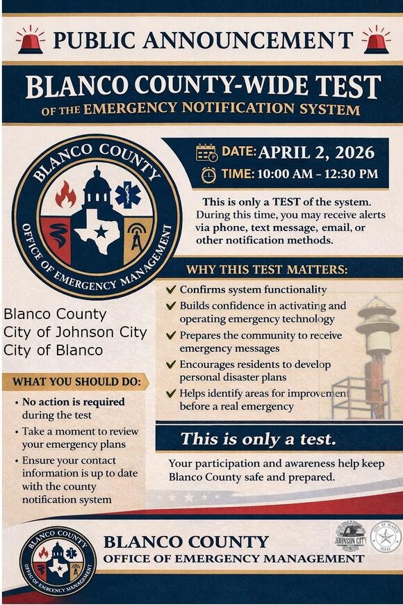 Statewide drill for local public warning systems April 2, 2026 - NewsBreak