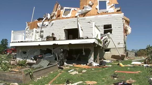 Multiple Homes Destroyed After Powerful Ef 3 Tornado Hits Mullica Hill New Jersey Newsbreak