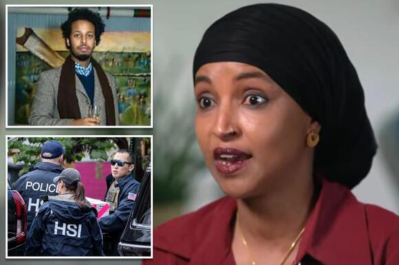 Ilhan Omar gives head-scratching response when asked if she's related to ex-husband in first interview since DC raid