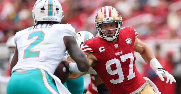 No Nick Bosa for the 49ers; Kyle Shanahan is hopeful he returns on Thursday