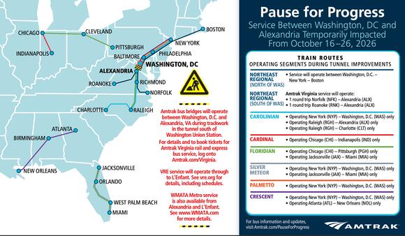 How track work at DC's Union Station will affect Metro Richmond train ...
