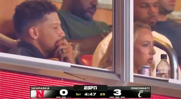 Cameras Caught Patrick & Brittany Mahomes' Uncomfortable Exchange On Live  TV During Nebraska-Cincinnati Game [VIDEO] - NewsBreak