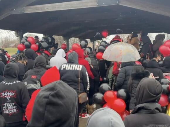 Family and friends hold vigil for rapper killed in Clinton Township ...