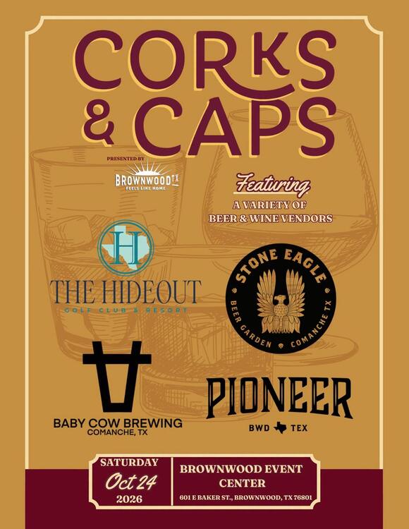 Corks & Caps 2026 set for Oct. 24 in Brownwood - NewsBreak
