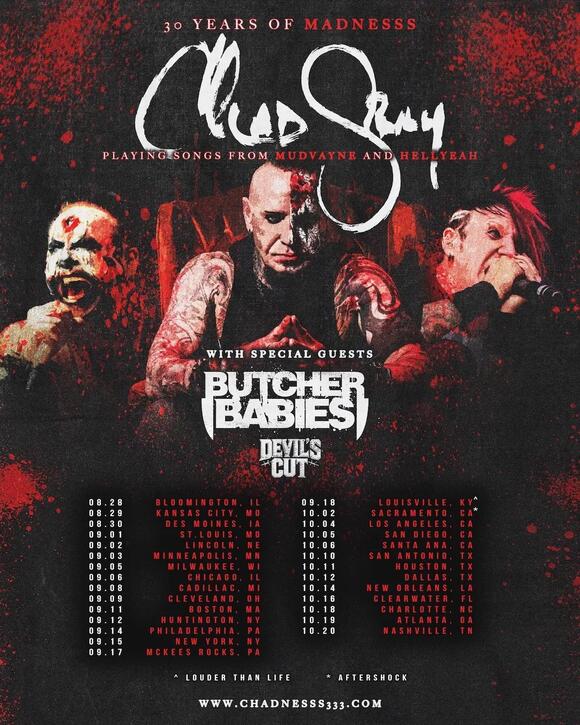 Chad Gray to Perform Mudvayne and Hellyeah Songs on 2026 US Tour ...