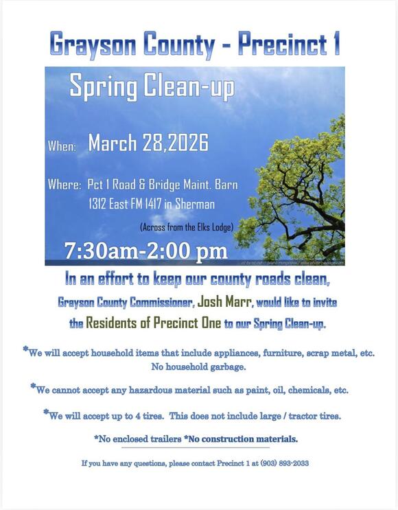 Precinct 1 hosts free spring clean-up event - NewsBreak