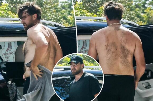 Big Yeti' Travis Kelce goes shirtless in Miami after sweaty NFL training  session - NewsBreak