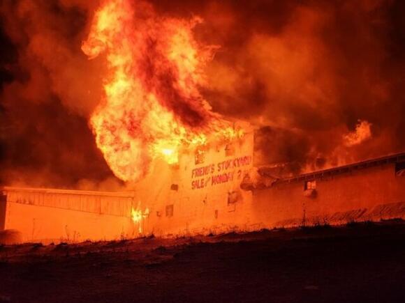 Family-owned stockyard on fire in Garrett County - NewsBreak