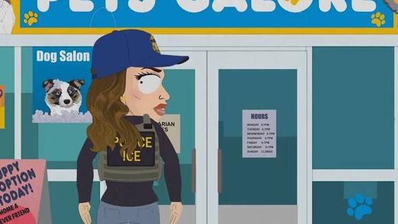 South Park revela cena inédita de Kristi Noem em que ela atira em pet shop - NewsBreak