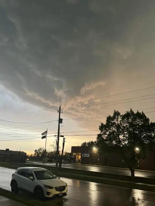 Iowa rainfall totals and storm reports from Tuesday