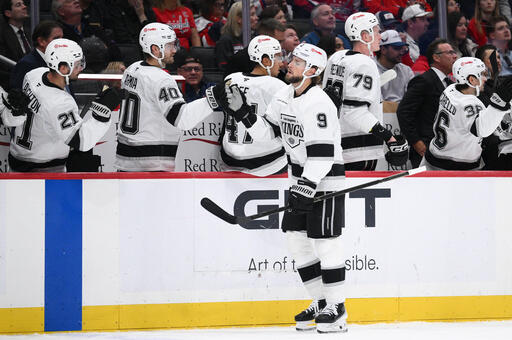 Adrian Kempe scores 2 goals and Kings beat Capitals 5-2 for first win of season