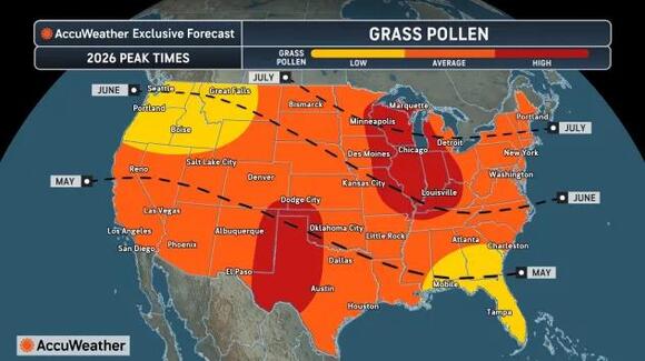 2026 Allergy Forecast: When will pollen be bad across the US? - NewsBreak