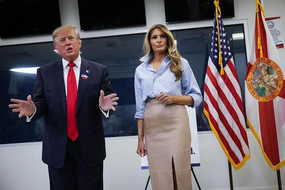 President Trump, first lady vote early in person in Florida