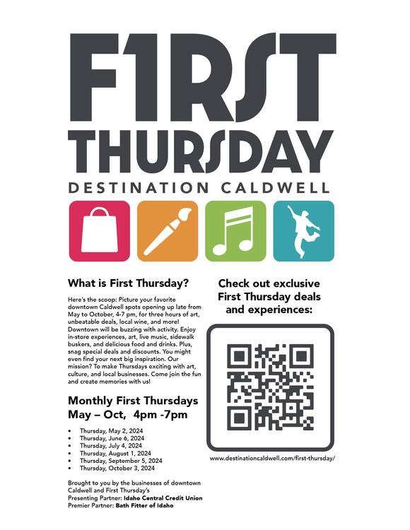 Caldwell launches First Thursdays celebrations from May to October