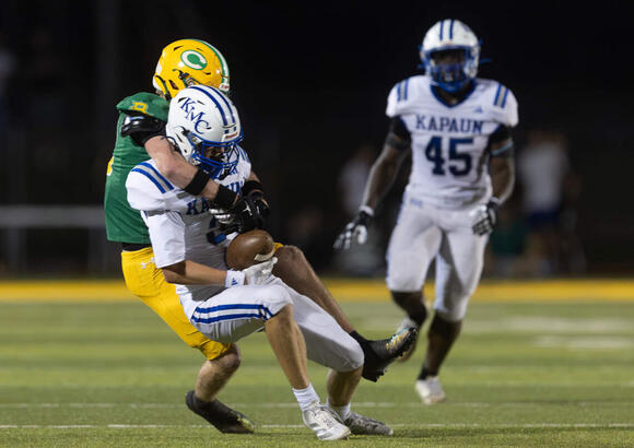 Defense decides the Holy War as Kapaun football outlasts Bishop Carroll ...
