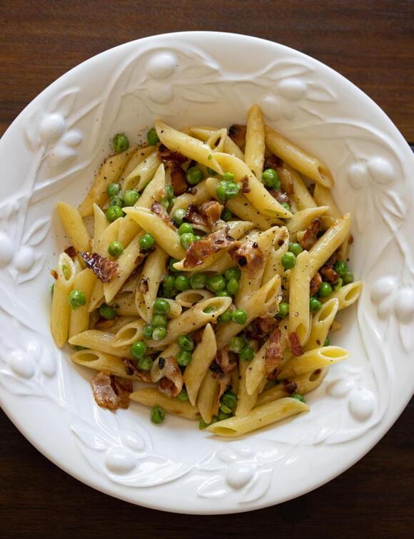 20-Minute Dinner - Penne Pasta, Peas, And Bacon - NewsBreak