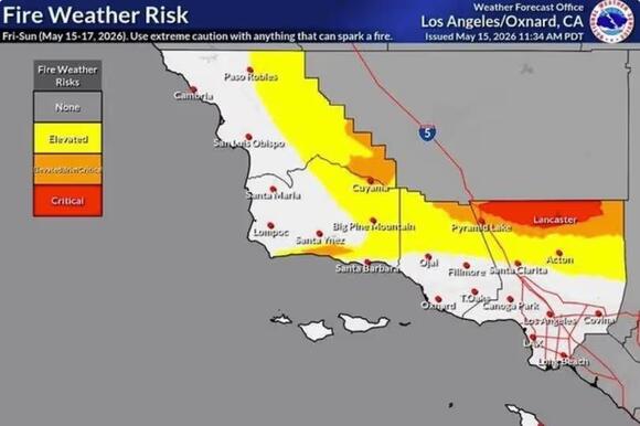Red flag warnings raised in California amid fierce 60 mph winds - NewsBreak
